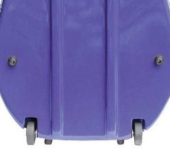 Bobelock 2000W Fiberglass Blue/Gray 4/4 Cello Case with Wheels